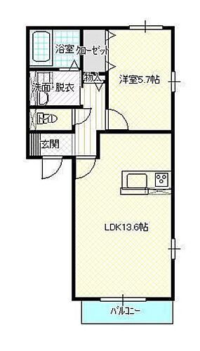 岡山県岡山市東区金岡西町 1LDK アパート 賃貸物件詳細