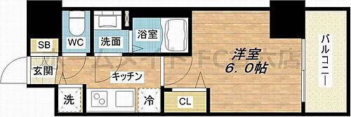 プレサンス北堀江 11階 1K 賃貸物件詳細