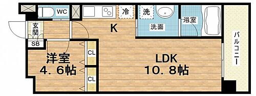 レジュールアッシュ福島 9階 1LDK 賃貸物件詳細