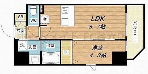 プレサンス難波クチュール 8階 1LDK 賃貸物件詳細