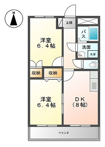 グリーンハイツ 1階 2DK 賃貸物件詳細