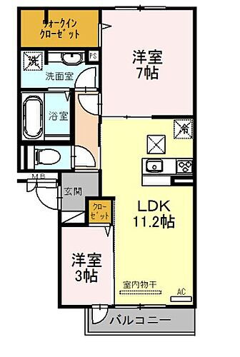 大阪府松原市天美我堂2丁目 北花田駅 2LDK アパート 賃貸物件詳細