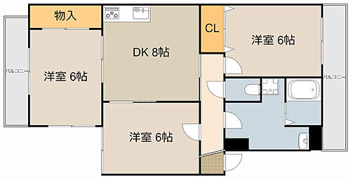 大阪府寝屋川市平池町 寝屋川市駅 3DK マンション 賃貸物件詳細