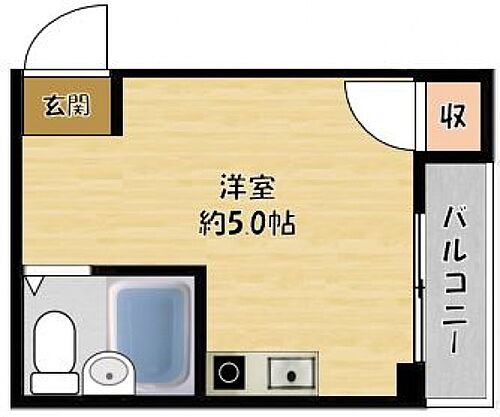 ウイング岸田 4階 ワンルーム 賃貸物件詳細