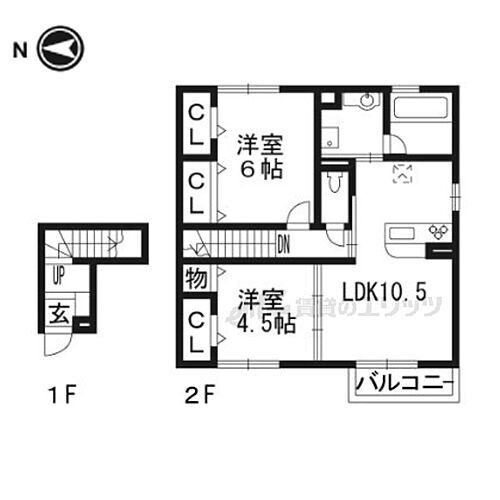 滋賀県草津市東矢倉1丁目 南草津駅 2LDK アパート 賃貸物件詳細