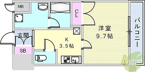 兵庫県神戸市兵庫区上沢通3丁目 神戸駅 1K マンション 賃貸物件詳細