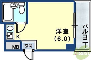  1Kです。