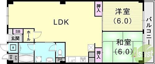  2LDK（68.75平米）システムキッチン・独立洗面台