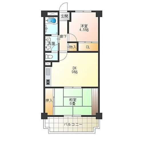 大阪府大阪市西成区南津守7丁目 玉出駅 2DK マンション 賃貸物件詳細