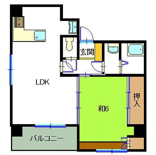 広島県広島市中区大手町5丁目 鷹野橋駅 1LDK マンション 賃貸物件詳細