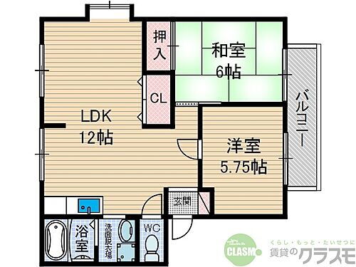 大阪府茨木市南耳原2丁目 ＪＲ総持寺駅 2LDK アパート 賃貸物件詳細