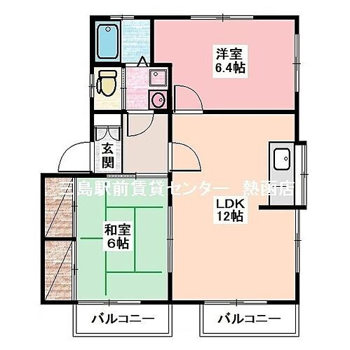 スカイハイツ 2階 2LDK 賃貸物件詳細