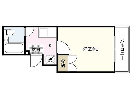 カーサ蟹原 1階 1K 賃貸物件詳細