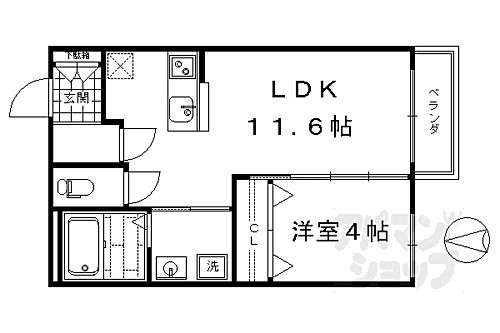 京都府京都市南区西九条川原城町 東寺駅 1LDK アパート 賃貸物件詳細