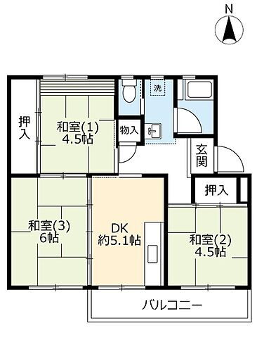 奈良県奈良市桂木町 近鉄奈良駅 3DK マンション 賃貸物件詳細