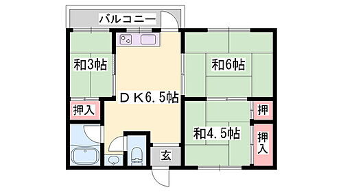 サンフラワーハイツ 2階 3DK 賃貸物件詳細