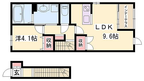 兵庫県揖保郡太子町糸井 賃貸アパート