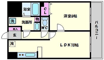  ユニーブル靭公園　間取り