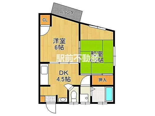ハイツタダクマＩＩ 1階 2DK 賃貸物件詳細