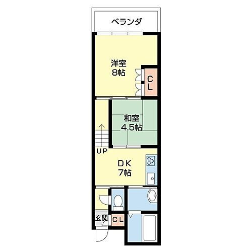 和歌山県和歌山市吉田 和歌山駅 2DK マンション 賃貸物件詳細