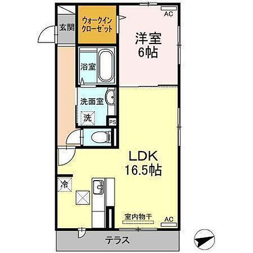 愛媛県松山市中村4丁目 いよ立花駅 1LDK アパート 賃貸物件詳細