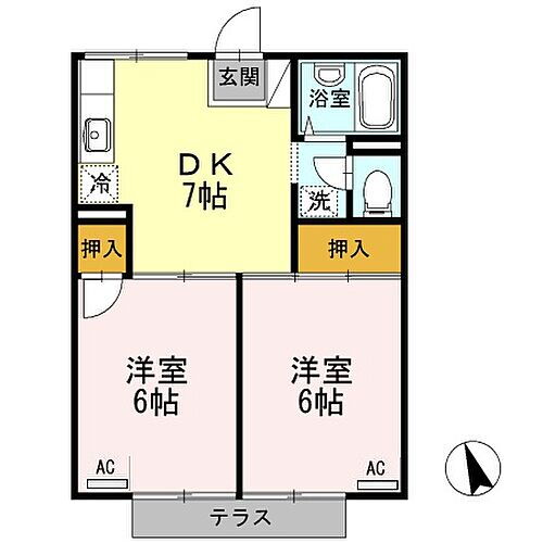 広島県府中市府中町 府中駅 2DK アパート 賃貸物件詳細