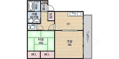 大阪府大阪市東住吉区南田辺2丁目 南田辺駅 2DK アパート 賃貸物件詳細