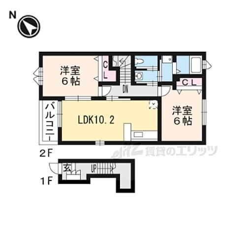 サニーヴィラ貮番館ＩＩ 2階 2LDK 賃貸物件詳細