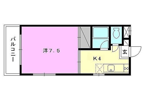 愛媛県松山市中村1丁目 石手川公園駅 1K マンション 賃貸物件詳細