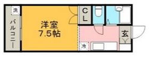 福岡県久留米市日ノ出町23-2 櫛原駅 1K アパート 賃貸物件詳細