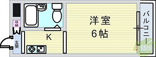 兵庫県尼崎市南武庫之荘４丁目 武庫之荘駅 1K マンション 賃貸物件詳細