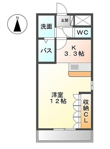 グランドールＶ 3階 1K 賃貸物件詳細