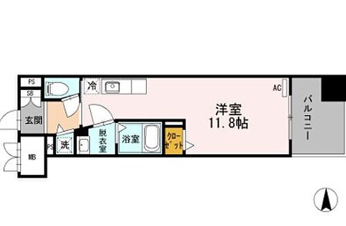名駅アイサンメゾン 4階 ワンルーム 賃貸物件詳細