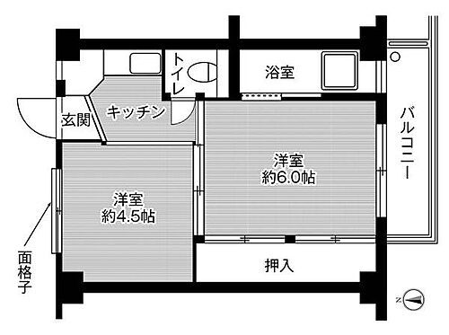 ビレッジハウス新井田１号棟 2階 2K 賃貸物件詳細