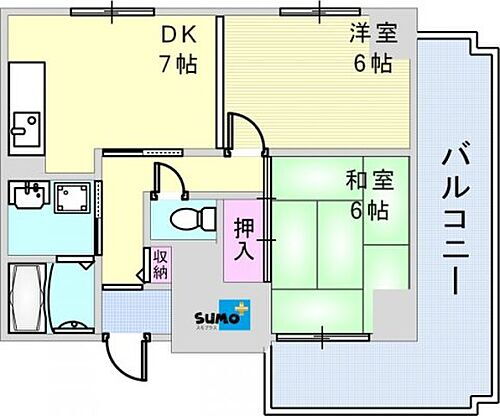 兵庫県明石市野々上3丁目 西明石駅 2DK マンション 賃貸物件詳細