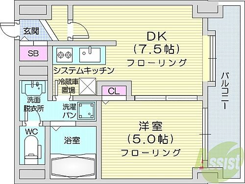 北海道札幌市北区北二十一条西6丁目 北２４条駅 1DK マンション 賃貸物件詳細