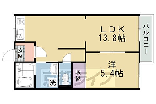 京都府京都市北区大将軍南一条町 円町駅 1LDK アパート 賃貸物件詳細