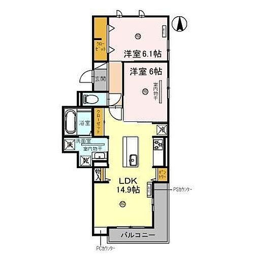 和歌山県和歌山市北田辺丁 和歌山市駅 2LDK アパート 賃貸物件詳細