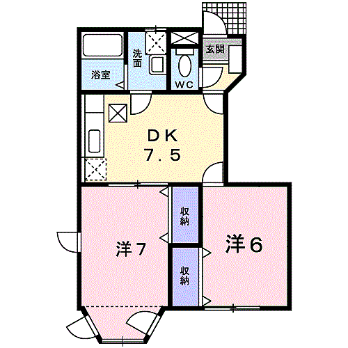 和歌山県橋本市向副212番地の1 橋本駅 2DK アパート 賃貸物件詳細