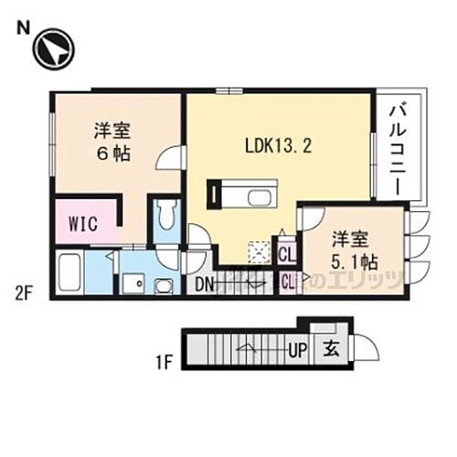 滋賀県東近江市上大森町 長谷野駅 2LDK アパート 賃貸物件詳細