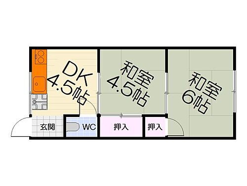 大阪府堺市西区鳳東町5丁 鳳駅 2K アパート 賃貸物件詳細