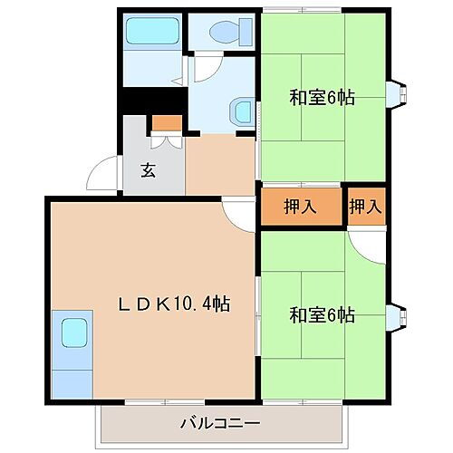 福岡県筑紫野市美しが丘北2丁目2-1 原田駅 2LDK アパート 賃貸物件詳細