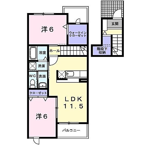 兵庫県加古川市加古川町稲屋 尾上の松駅 2LDK アパート 賃貸物件詳細