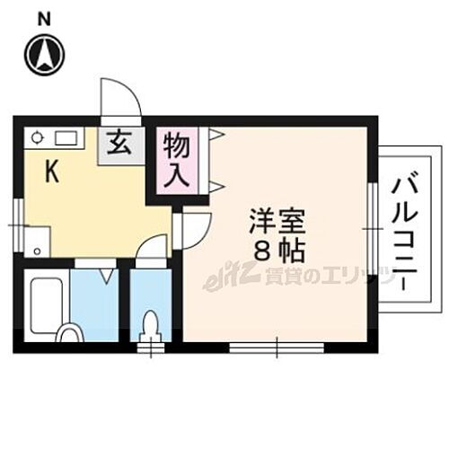 京都府京都市北区等持院中町 北野白梅町駅 1K アパート 賃貸物件詳細