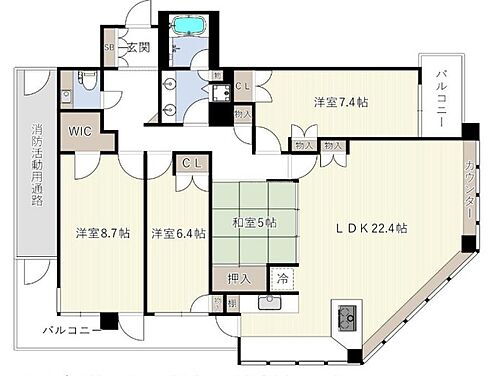 大阪府大阪市中央区糸屋町1丁目 谷町四丁目駅 4LDK マンション 賃貸物件詳細