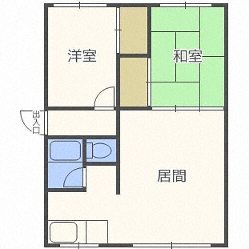 山田マンションＢ 1階 2LDK 賃貸物件詳細