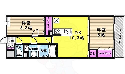 京都府京都市伏見区久我本町11番23号 向日町駅 2LDK アパート 賃貸物件詳細