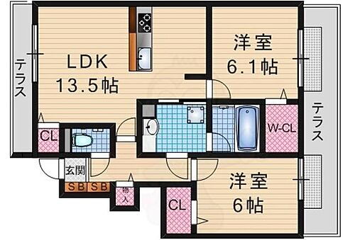 京都府京都市伏見区桃山町下野 桃山駅 2LDK アパート 賃貸物件詳細