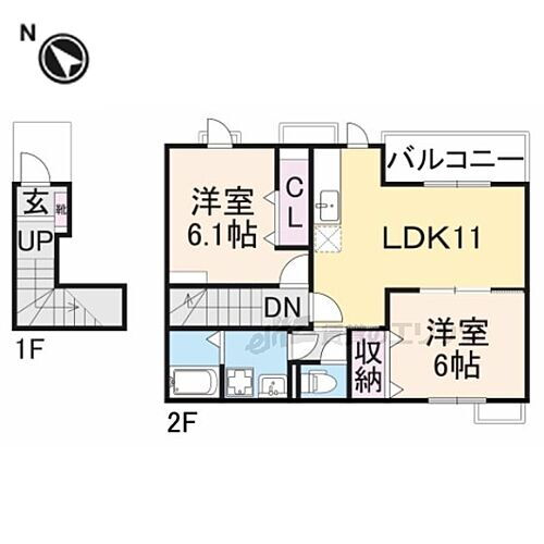 滋賀県長浜市高月町柏原 賃貸アパート