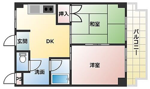 大阪府門真市月出町 大日駅 2DK マンション 賃貸物件詳細